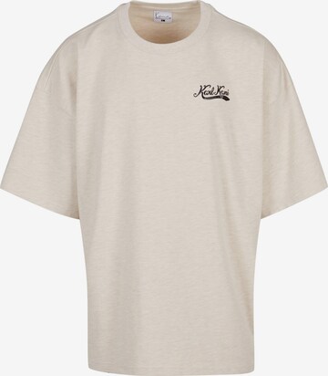 T-Shirt Karl Kani en beige : devant