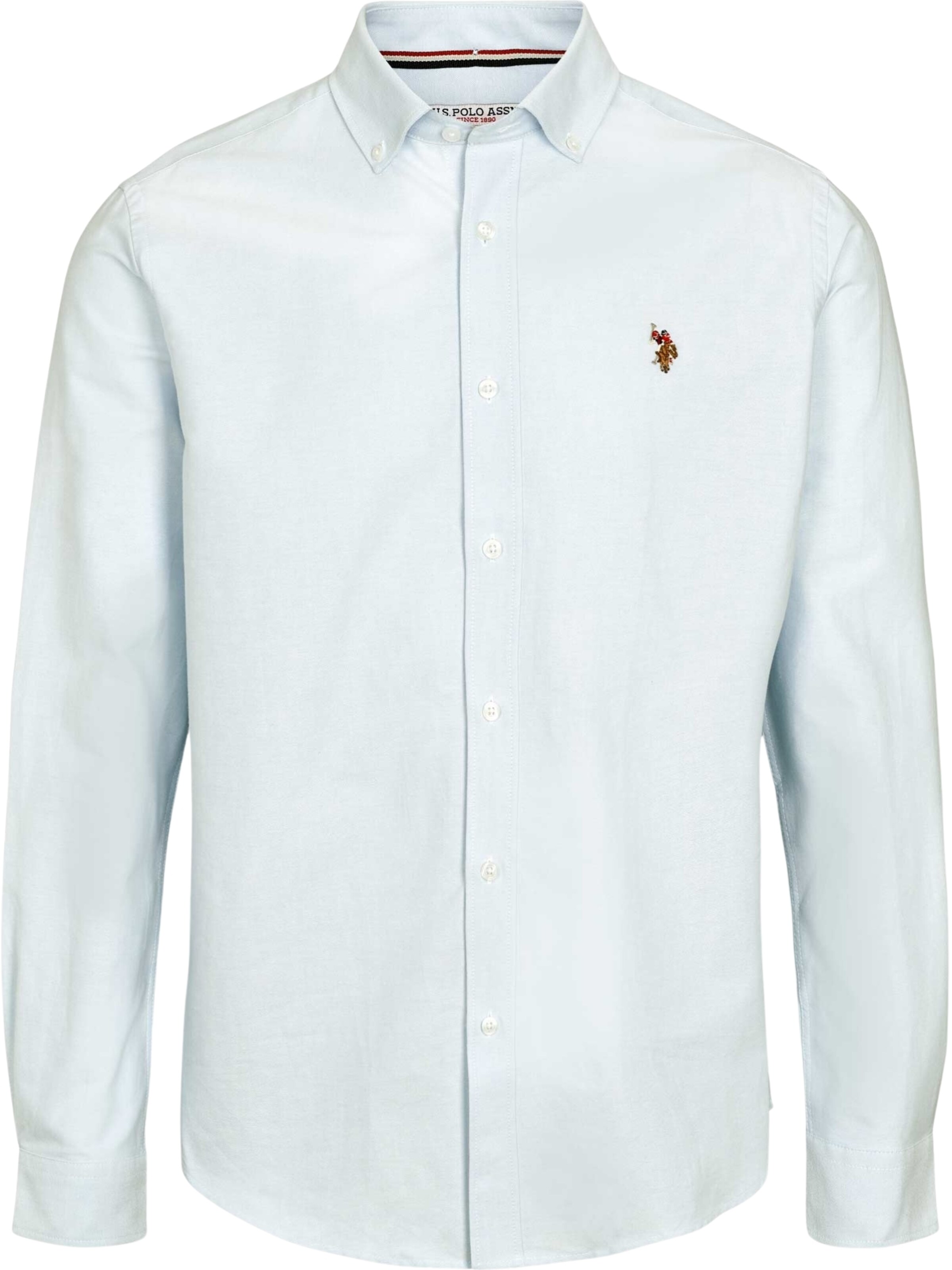 U.S. POLO ASSN. Regular fit Overhemd 'Armin' in Blauw: voorkant