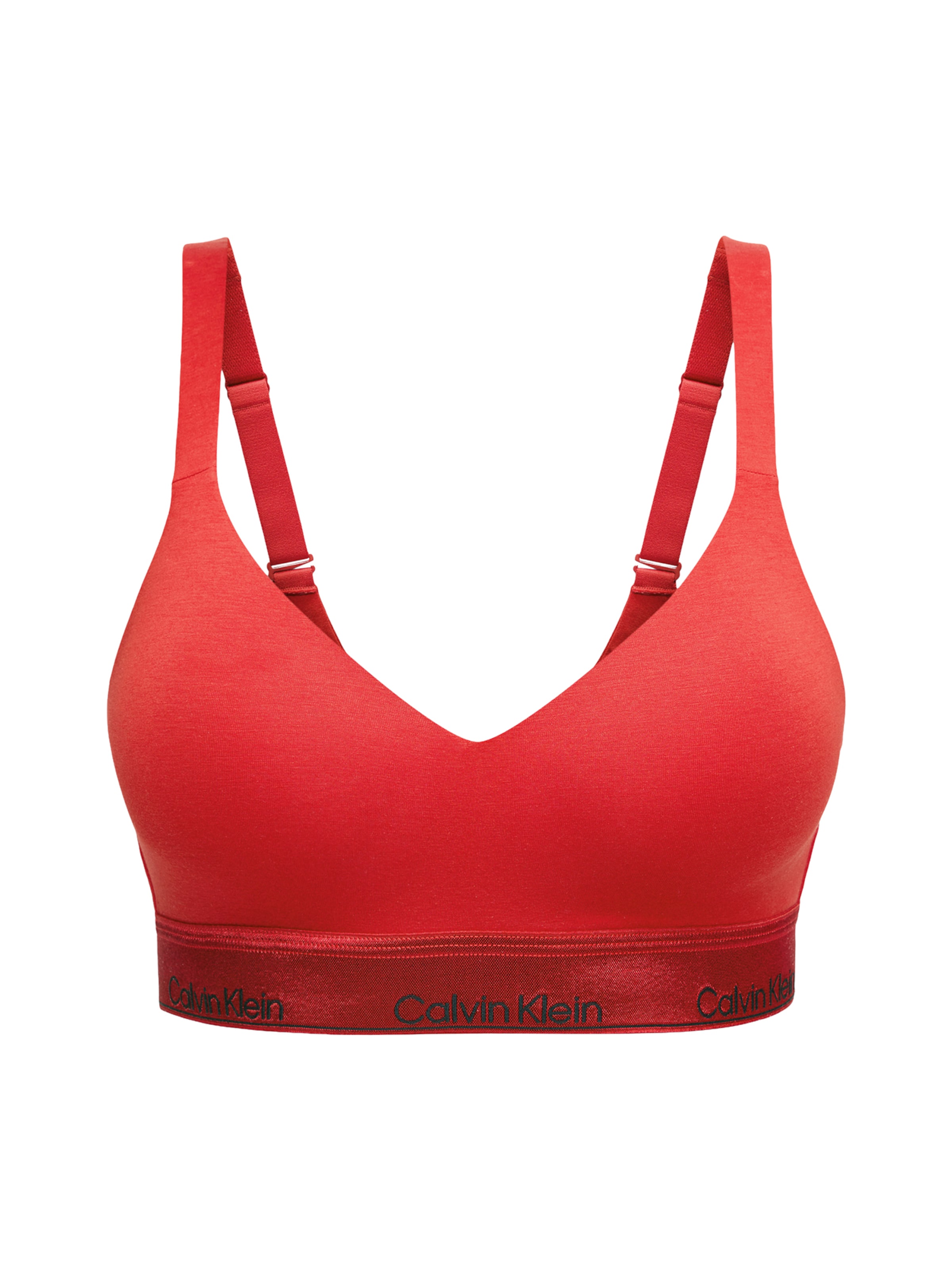 Bustier Soutien-gorge Calvin Klein Underwear en rouge : devant