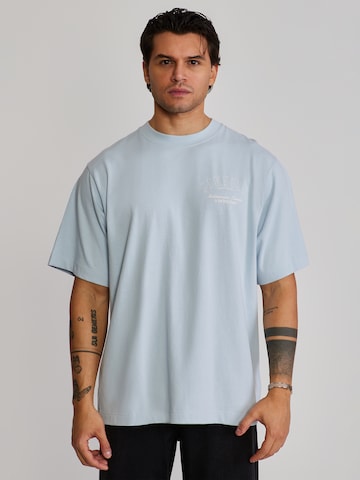 T-Shirt SikSilk en bleu : devant