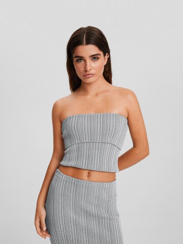 Bershka Top in Silber: predná strana