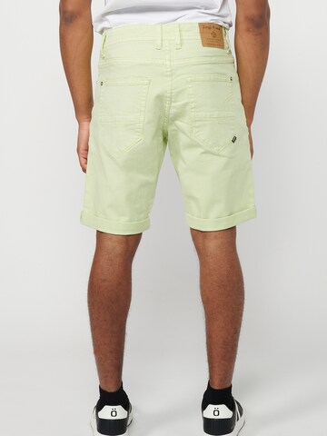 Regular Pantalon chino KOROSHI en vert