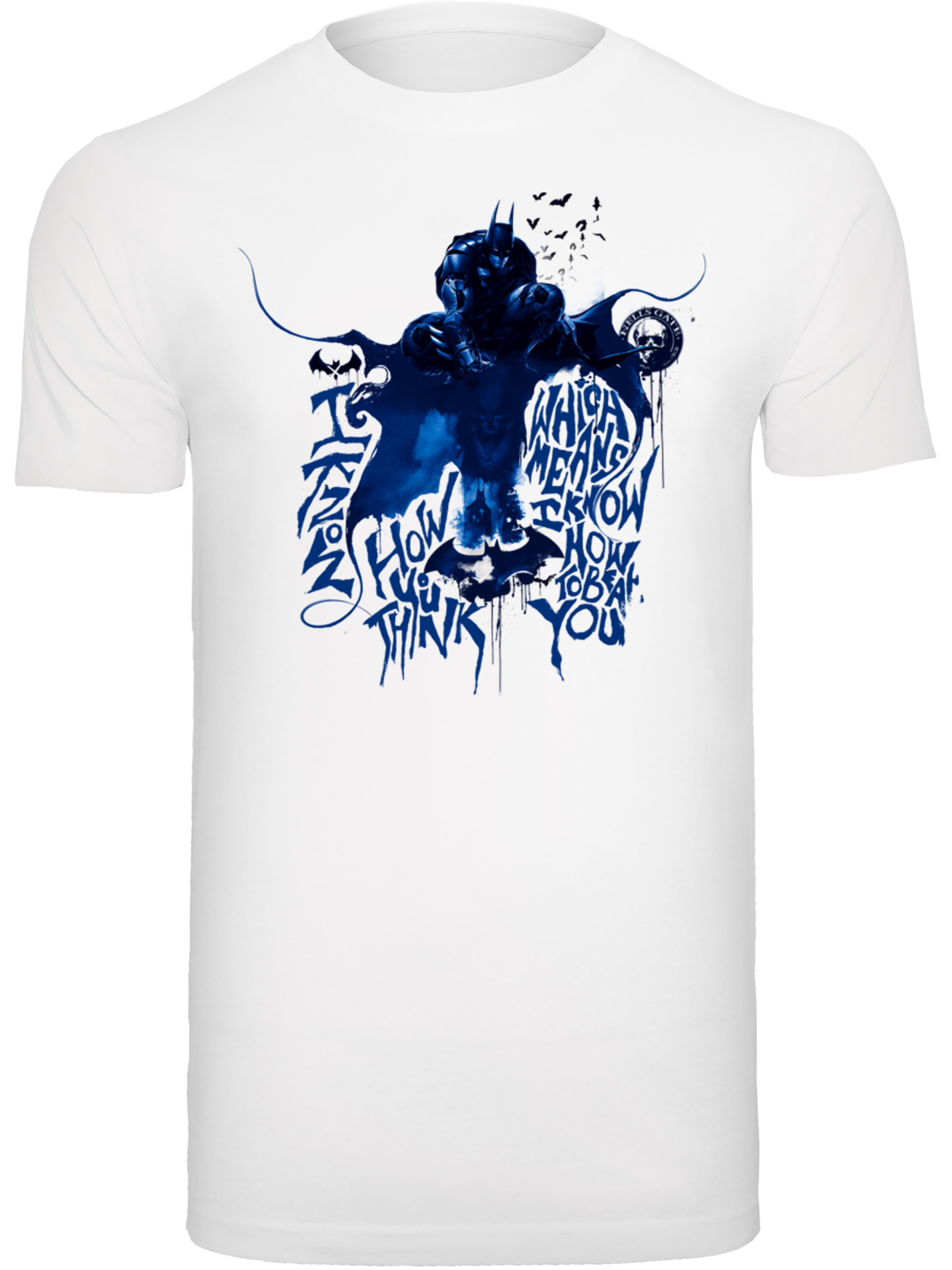 T-Shirt 'DC Comics' F4NT4STIC en blanc : devant