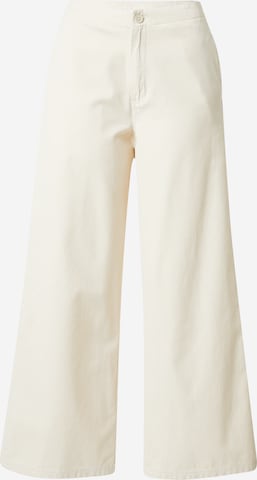 Iriedaily Lużny krój Spodnie 'Isie' w kolorze biały: przód
