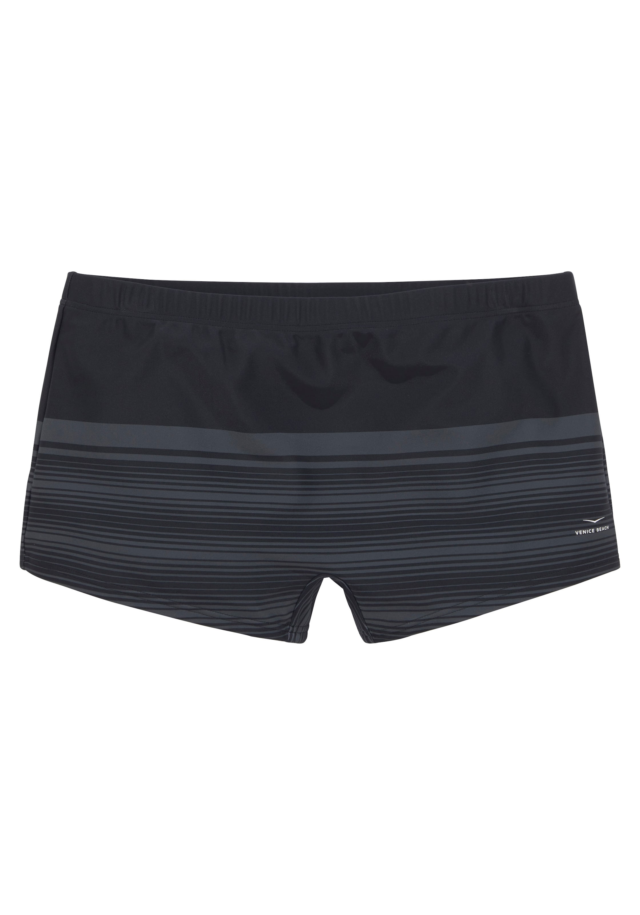 VENICE BEACH Swim Trunks in Black: front