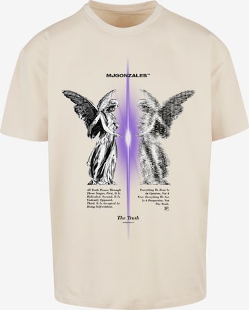 MJ Gonzales T-Shirt 'THE TRUTH V.1' in Beige: predná strana