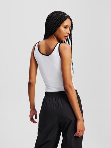 KARL LAGERFELD JEANS Tričkové body – bílá