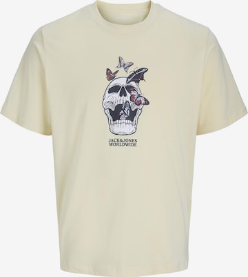 JACK & JONES Shirt 'JORSkull Coast' in Beige: front