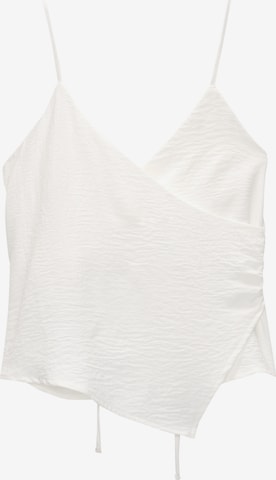 Pull&BearTop - bijela boja: prednji dio