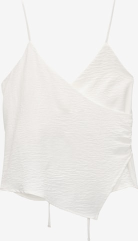 Pull&Bear Top in Weiß: predná strana