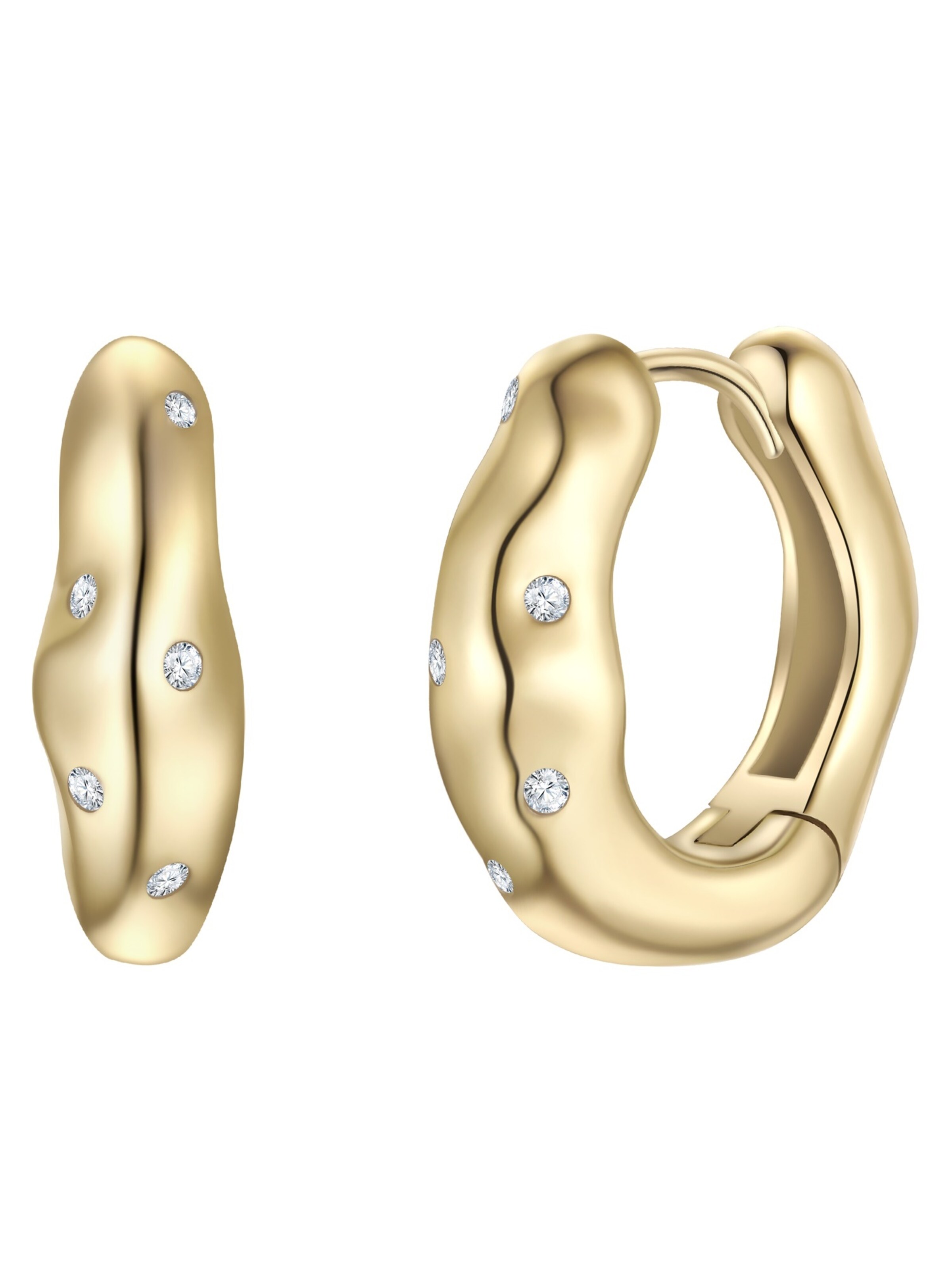 Boucles d'oreilles Glanzstücke München en or : devant