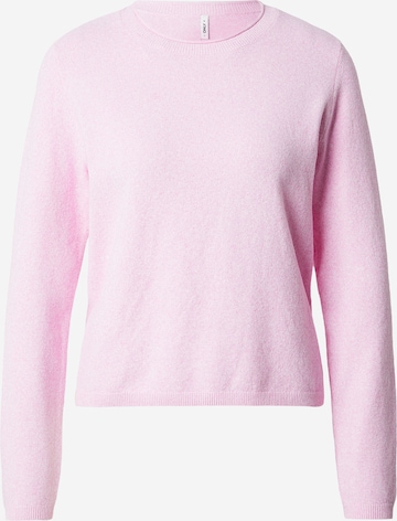ONLY Sweater 'ONLLOYAL' in Pink: front