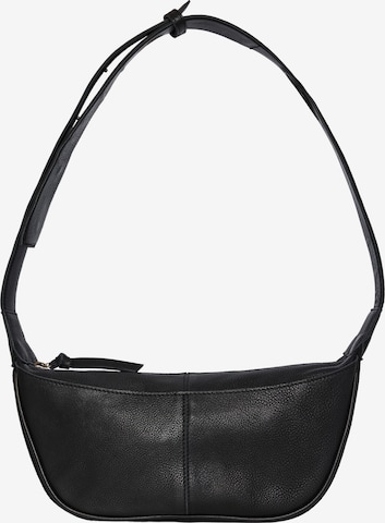 PIECES - Bolso de hombro 'MAJILLA' en negro: frente