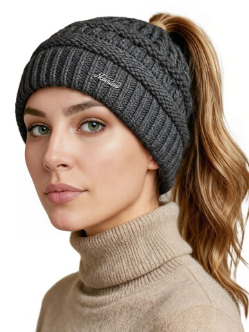 Neverless Beanie '36928' in Grey: front