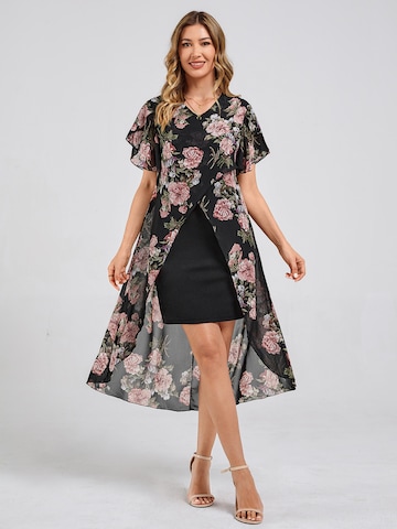 LapaPlus Summer Dress in Black: front