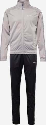 Champion Authentic Athletic Apparel Tracksuit in Grey: front