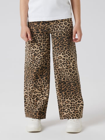 Wide leg Pantaloni 'NKFRose' de la NAME IT pe maro: față