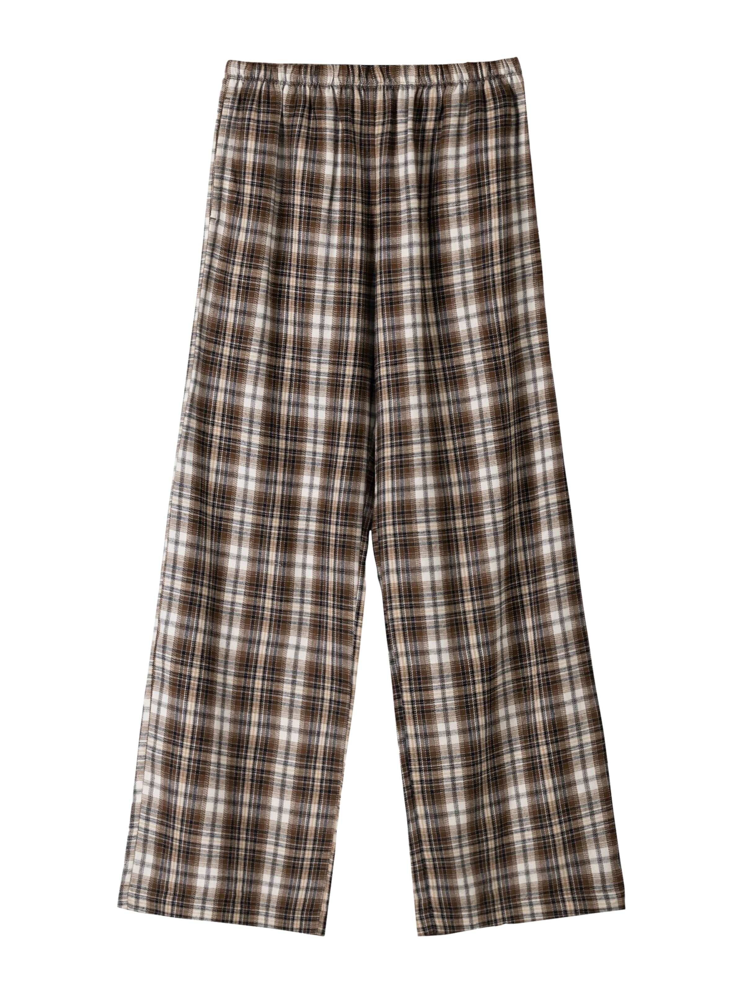 Largi Pantaloni de la Bershka pe maro: față