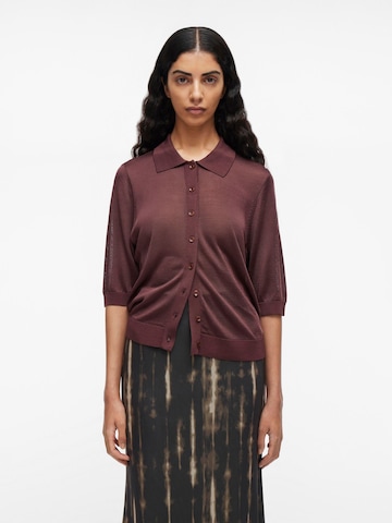 Cardigan ROUGE EDIT en marron : devant