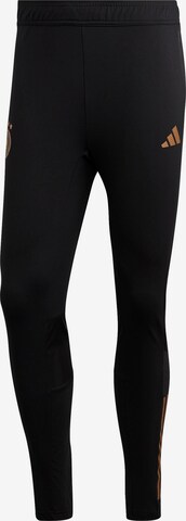 ADIDAS PERFORMANCE Skinny Workout Pants 'DFB PRO' in Black: front