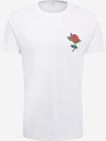 T-Shirt 'Rose' Mister Tee en blanc : devant