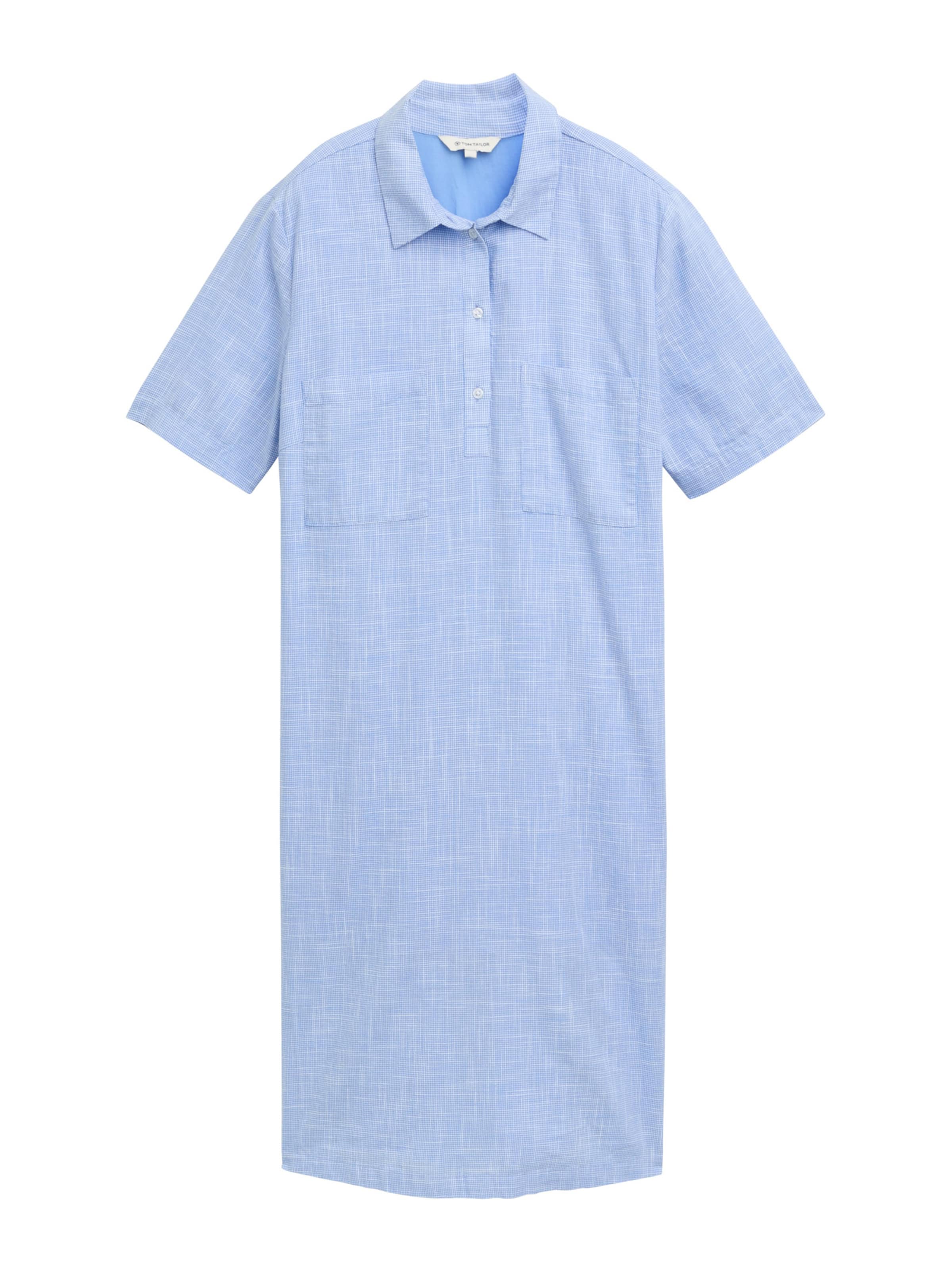 TOM TAILOR Jurk in Blauw: voorkant