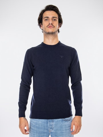 Barbour Sweater 'Essentia' in Blue: front