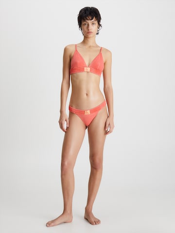 Calvin Klein Swimwear Trojuholníky Bikinový top - oranžová