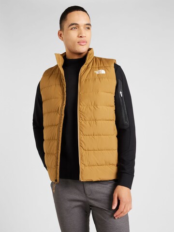 THE NORTH FACE Sports Vest 'ACONCAGUA 3' in Brown: front