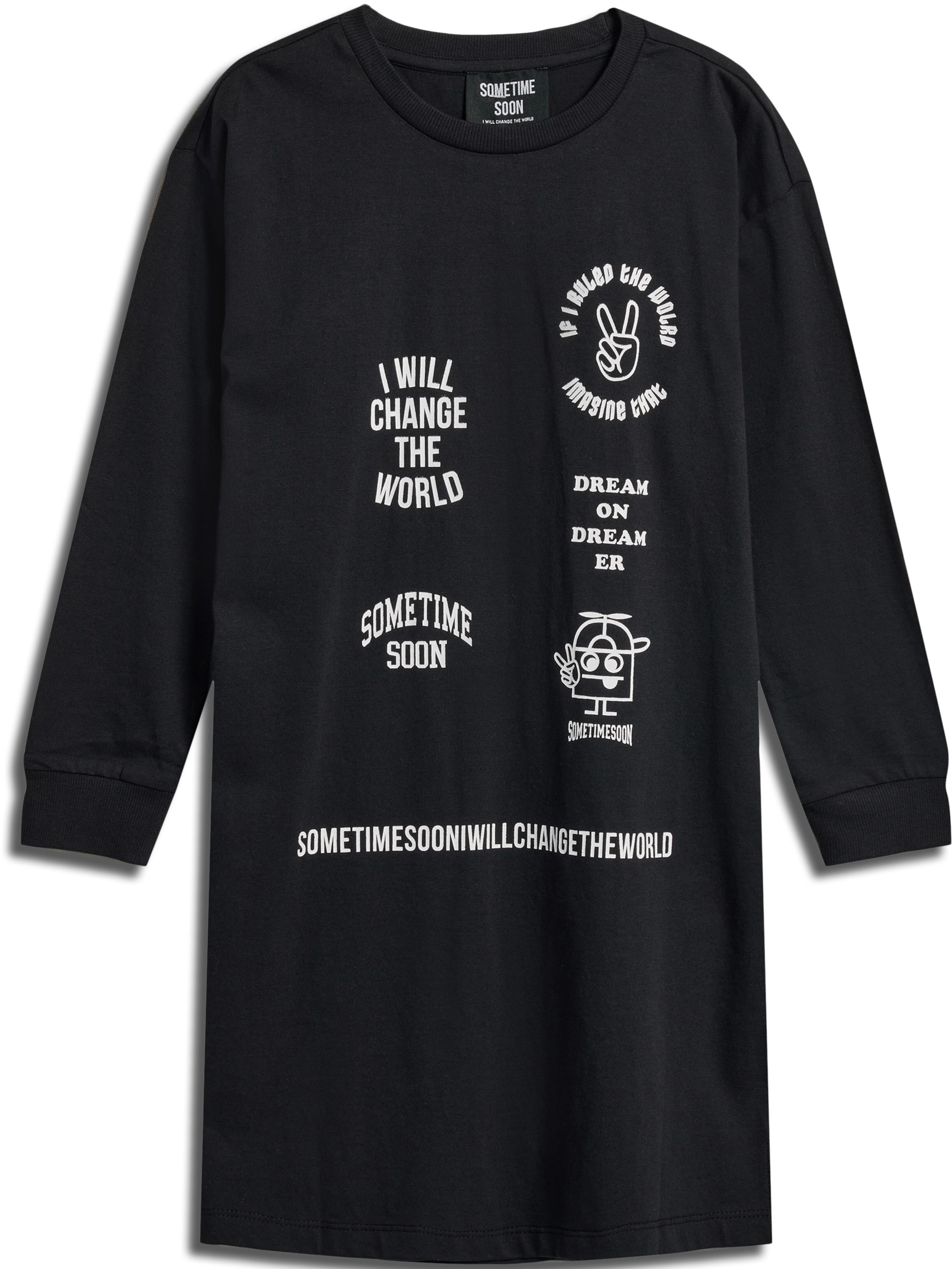 SOMETIME SOON Kleid in Schwarz: Vorderseite