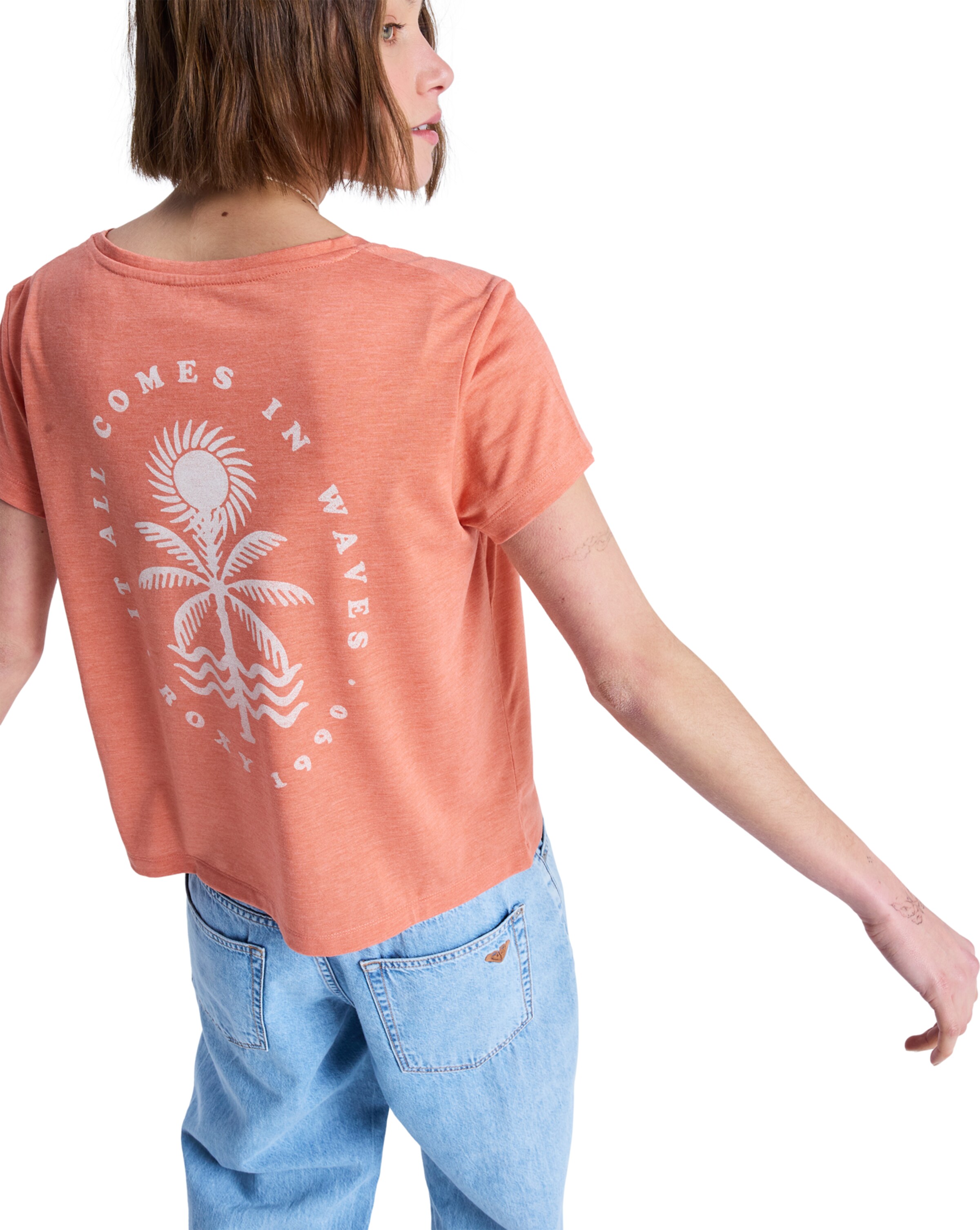 T-shirt fonctionnel 'Laguna Green' ROXY en orange
