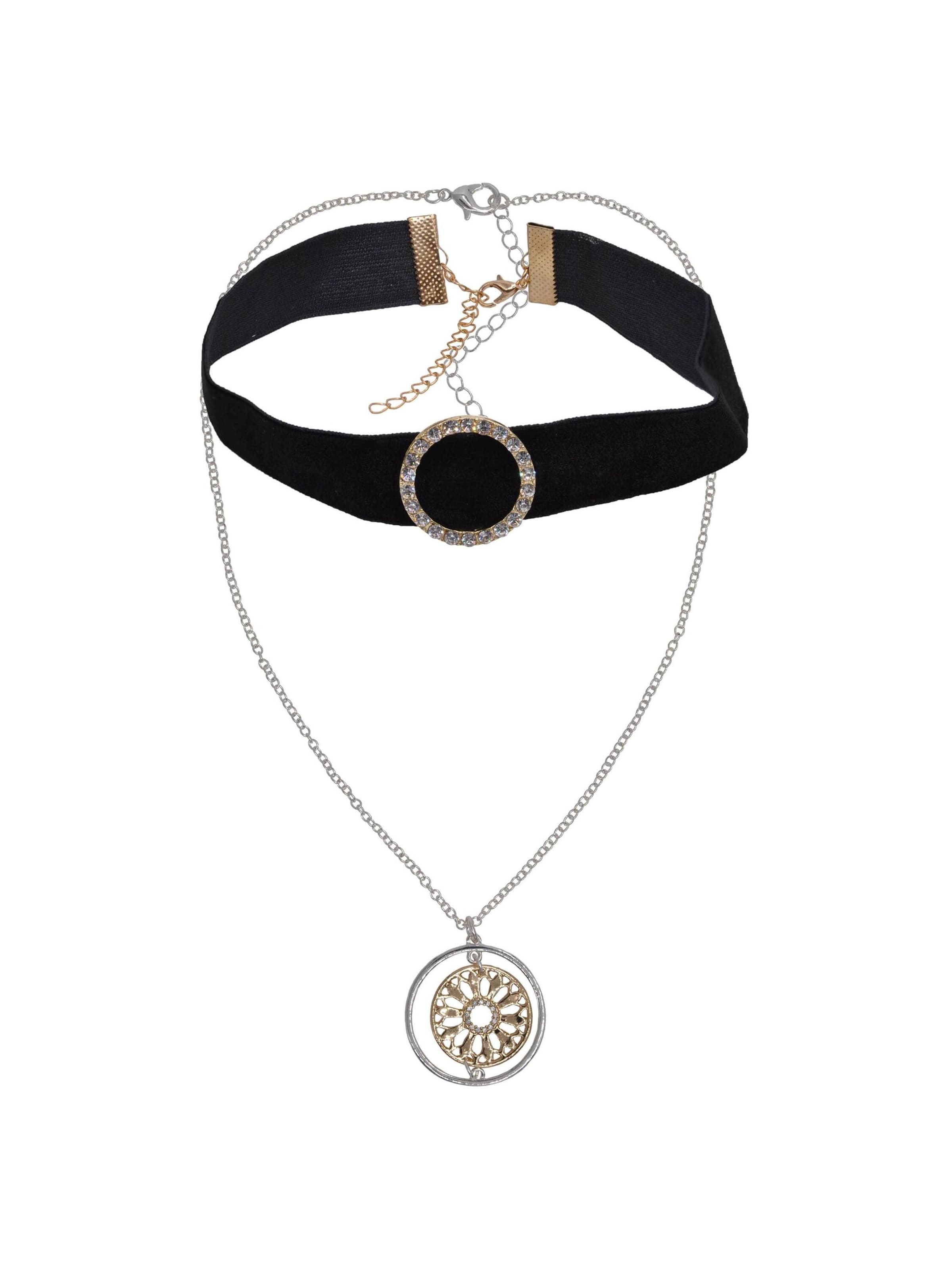 Steuer Schmuckset in Schwarz: Vorderseite