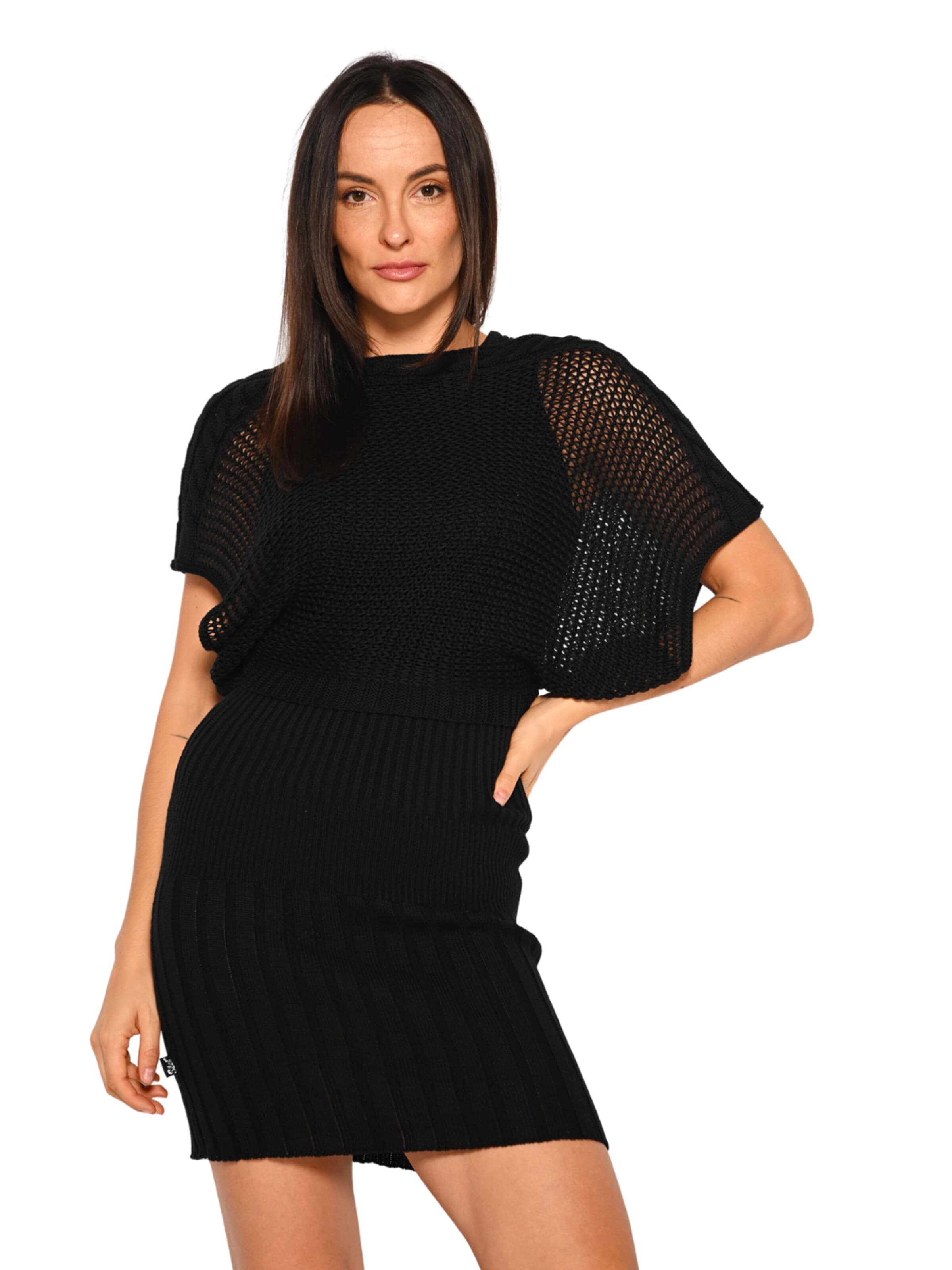 Süel knitwear Sticktop 'Birthday' i sort: forside