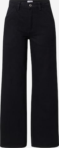 WEEKDAY Wide Leg Jeans 'Onyx' in Schwarz: predná strana