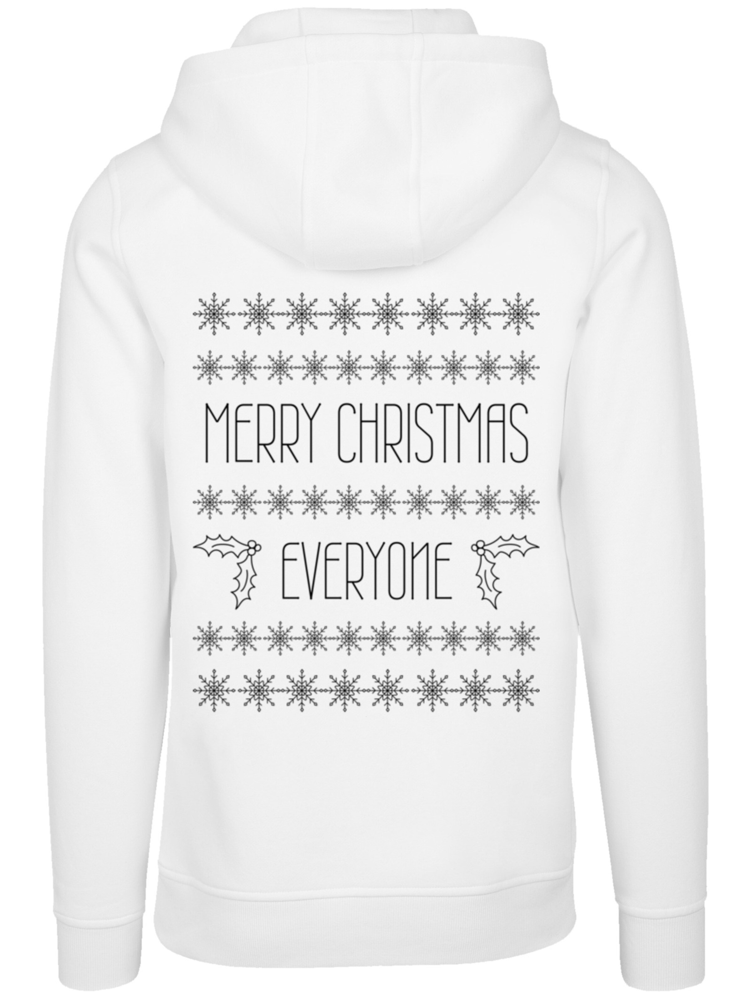 F4NT4STIC Sweatshirt 'Merry Christmas' in White