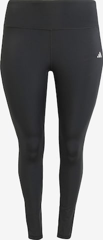 ADIDAS PERFORMANCESkinny Sportske hlače 'Optime Essentials' - crna boja: prednji dio