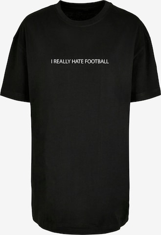 Maglietta 'Hate Football' di Merchcode in nero: frontale