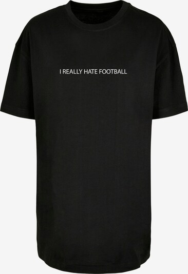 Merchcode T-Shirt 'Hate Football' in schwarz / weiß, Produktansicht