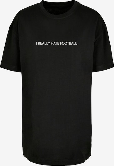 Merchcode T-Shirt 'Hate Football' in schwarz / weiß, Produktansicht