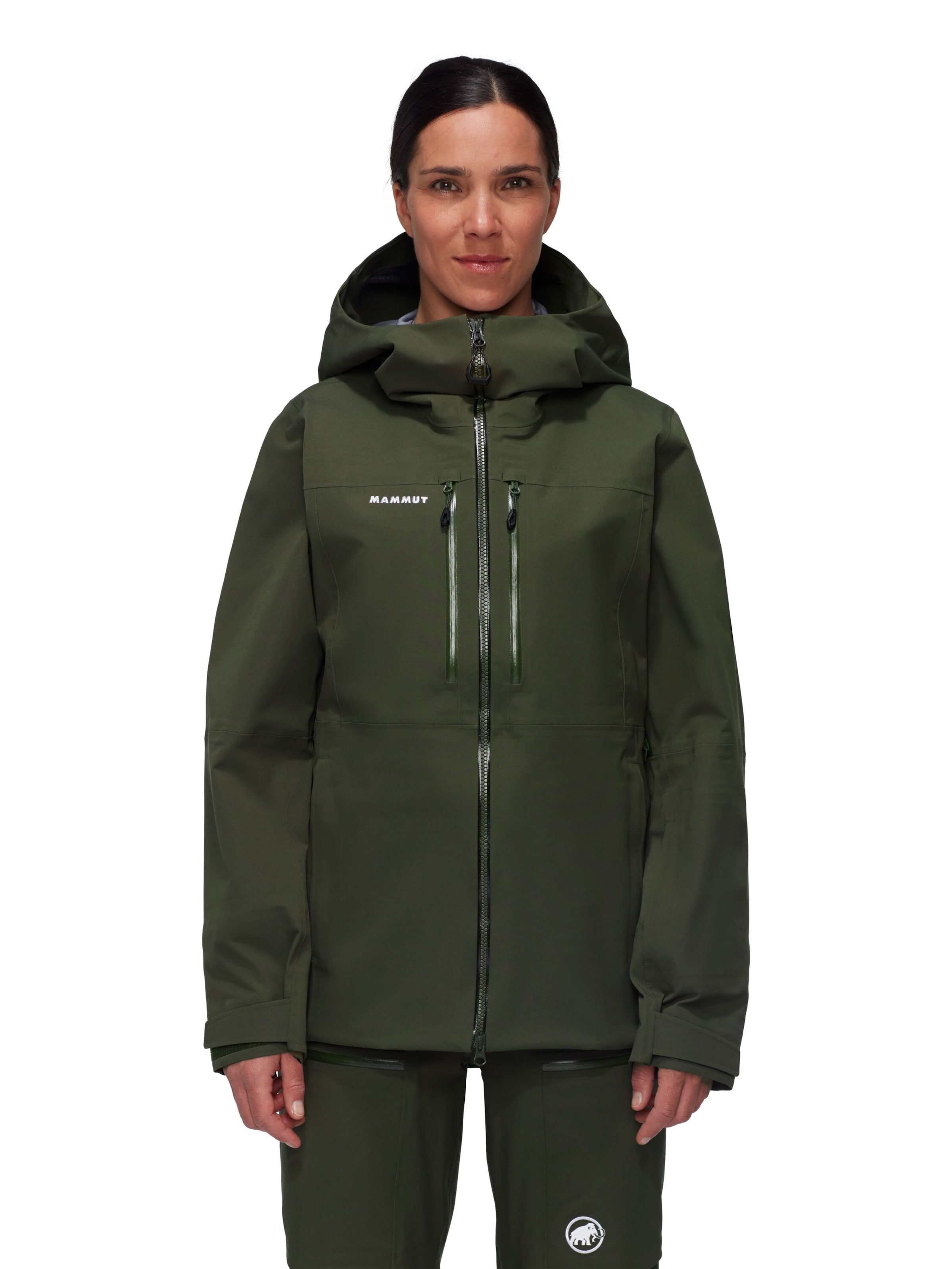 MAMMUT Outdoor Jacket in Green: front