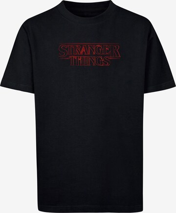 ABSOLUTE CULT Shirt 'Stranger Things - Glow' in Black: front