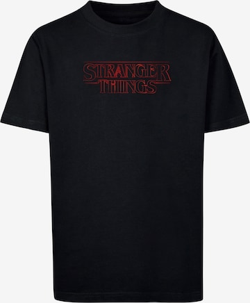 ABSOLUTE CULT Shirt 'Stranger Things - Glow' in Black: front