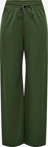 ONLY Wide leg Broek 'Jany' in Groen: voorkant