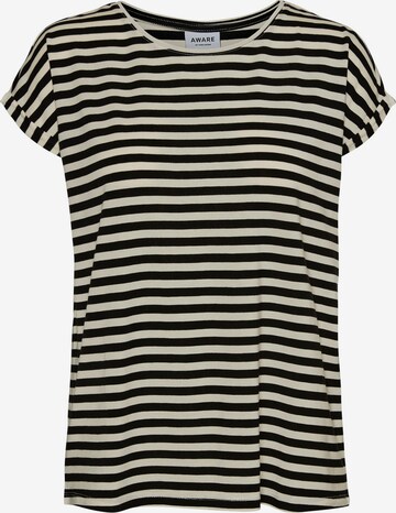 Vero Moda Curve - Camiseta 'Ava' en negro: frente