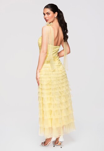 Ombre Abendkleid in Gelb