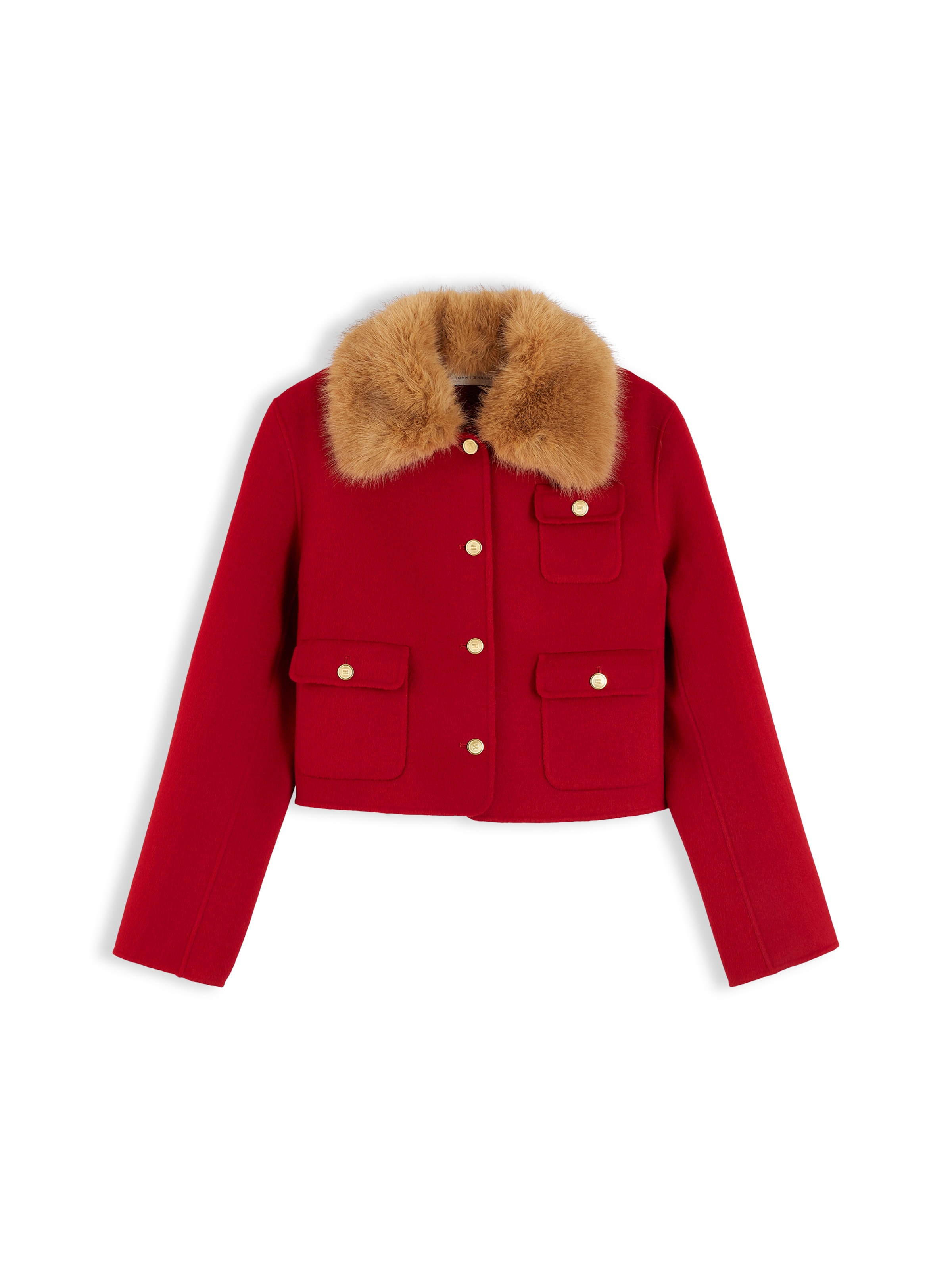 TOMMY HILFIGER - Chaqueta de entretiempo en rojo: frente