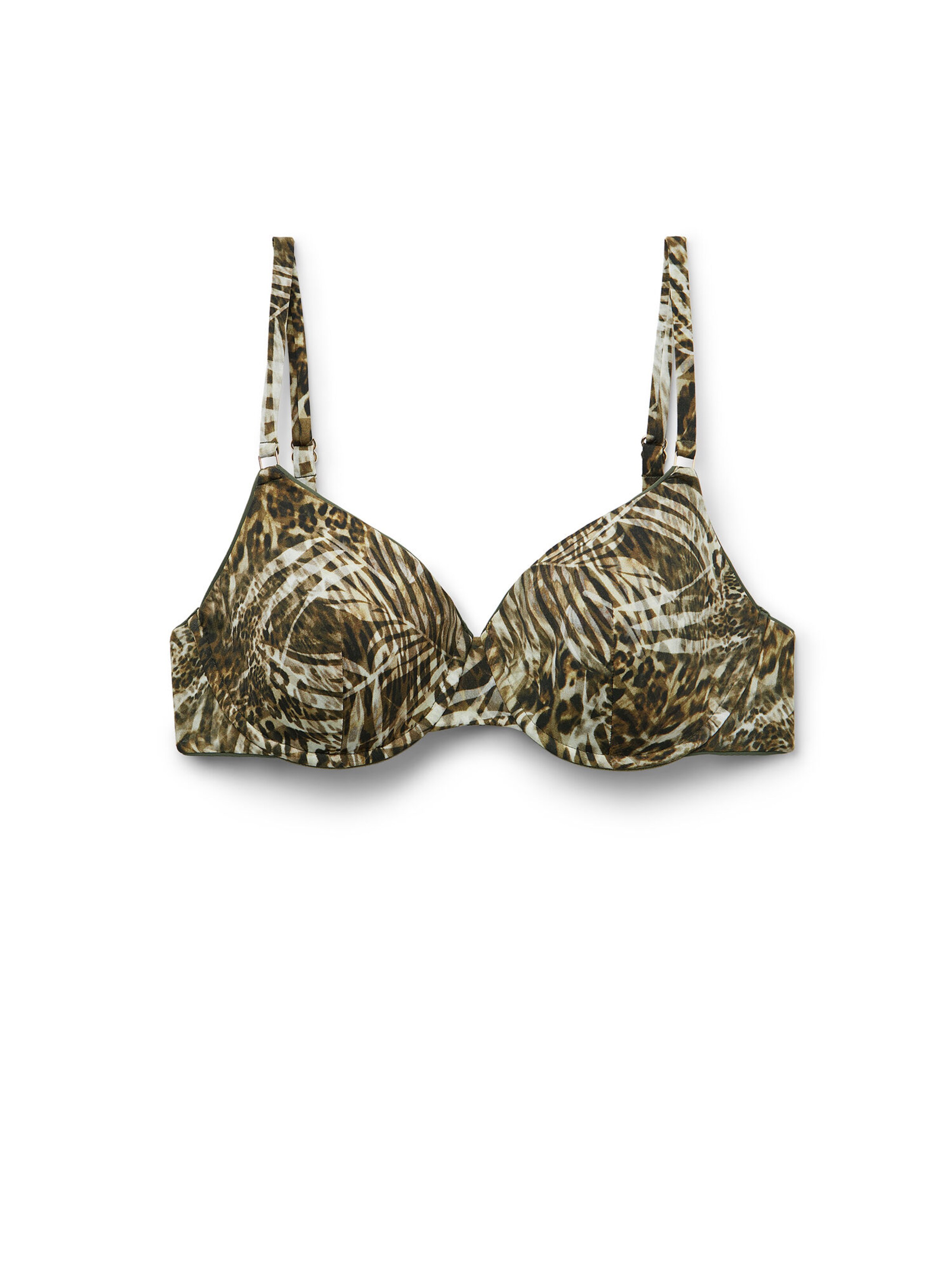 CALZEDONIA Push-up Bikinitop in Braun: Vorderseite