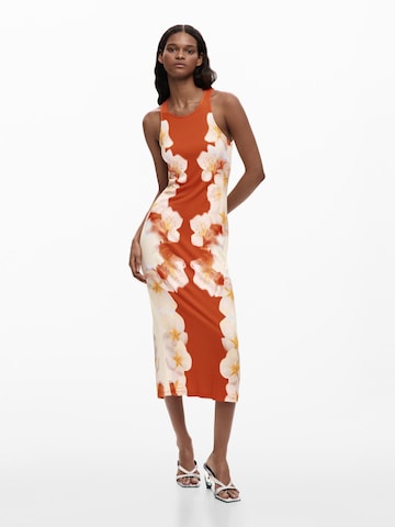 Desigual - Vestido em laranja: frente