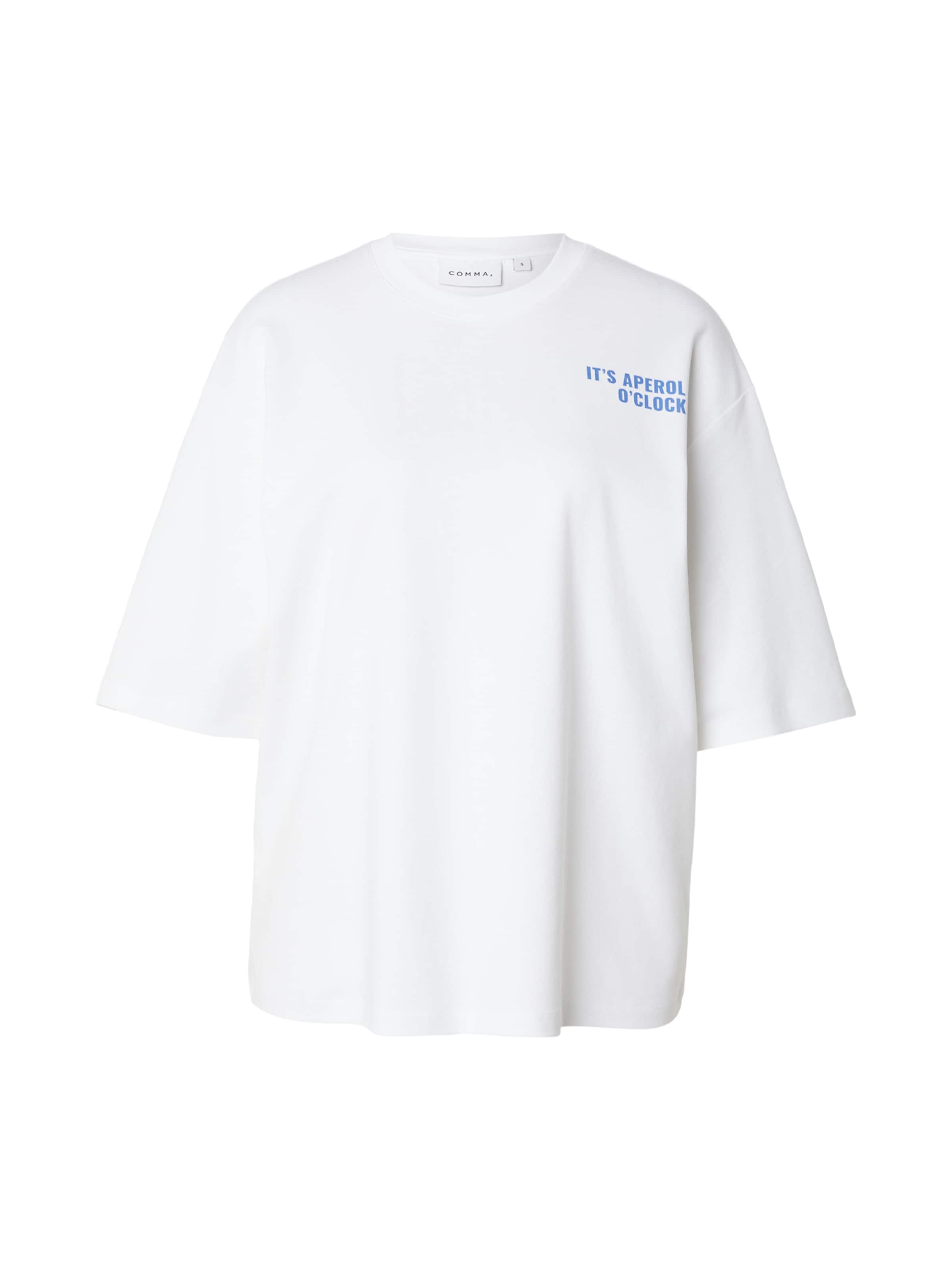 T-shirt oversize COMMA en blanc : devant