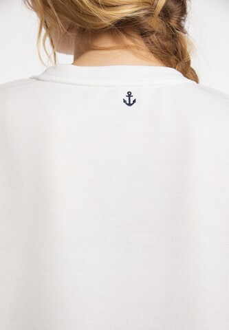 Sweat-shirt DreiMaster Maritim en blanc